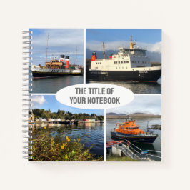 Vier Bilder von Scottish Boats & Scenery Notizbuch