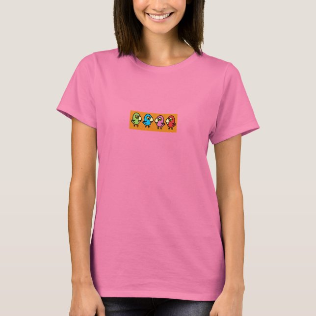 Vier Birdie-Shirt T-Shirt (Vorderseite)