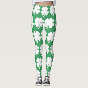 Vier-Blatt-Glücksklee St. Patrick's Day Leggings