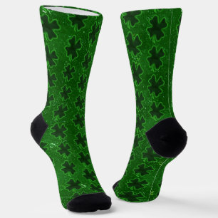 Vier-Blatt-Kleeblatt St. Patrick's Day Socken
