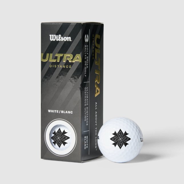 Vier Blitzschrauben mit Donnerknallen Golfball (Verpackungen)