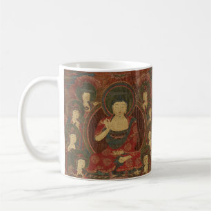 Vier Buddhas im reinen Land-Buddhismus Kaffeetasse
