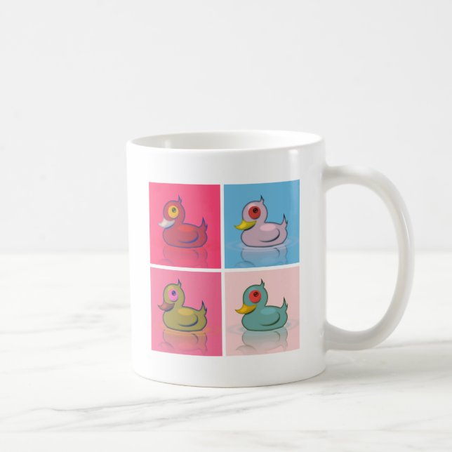 Vier bunte Enten Kaffeetasse (Rechts)