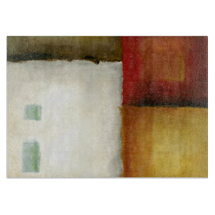 Vier bunte Rechtecke durch Chariklia Zarris Schneidebrett