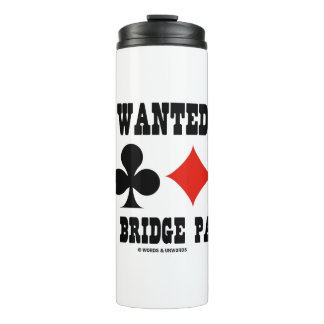 Vier-Card-Anzug für einen guten Bridge-Partner gew Thermosbecher