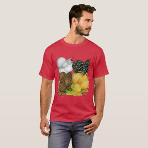 Vier Cochin-Hennen T-Shirt