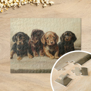 Vier Dackeln Welpen   Carl Reichert Puzzle