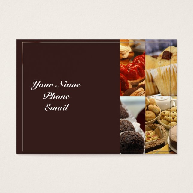 Vier Dessert Panel für Schokolade braun (Vorderseite)
