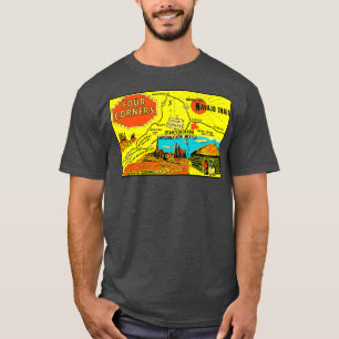 Vier Ecken Monument Vintage Reise T-Shirt