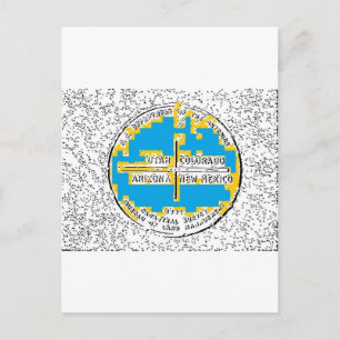 Vier Ecken Vier Staaten Postkarte