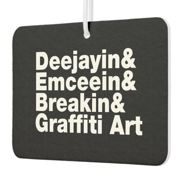 Vier Elemente des Hip Hop Autolufterfrischer (Links)