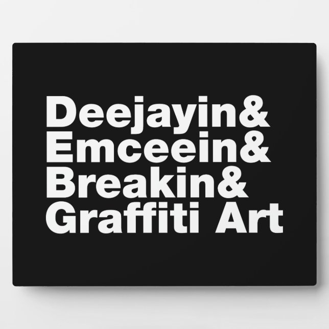 Vier Elemente des Hip Hop Fotoplatte (Vorderseite)