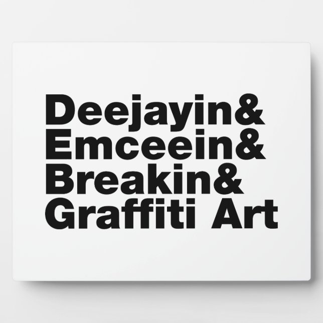 Vier Elemente des Hip Hop Fotoplatte (Vorderseite)