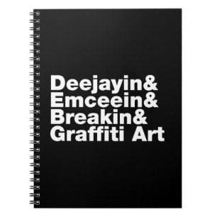 Vier Elemente des Hip Hop Notizblock