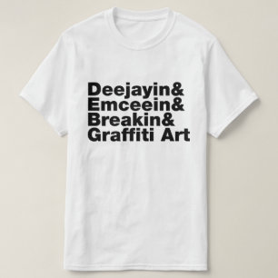 Vier Elemente des Hip Hop T-Shirt