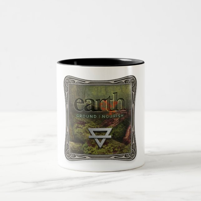 Vier Elemente - Erde - Kaffeetasse (Mittel)