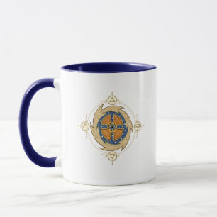 Vier Elemente Marokkanisches Mandala Heilige Geome Tasse