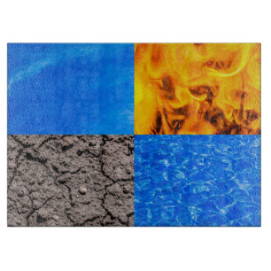 Vier Elemente Schneidebrett