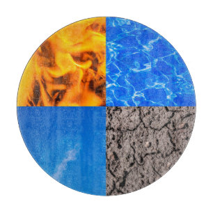 Vier Elemente Schneidebrett