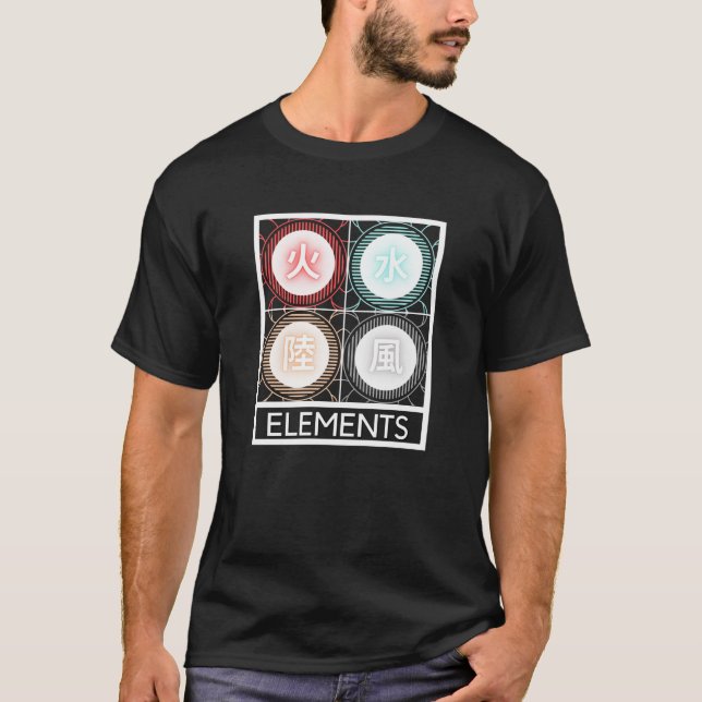 Vier Elemente T-Shirt (Vorderseite)