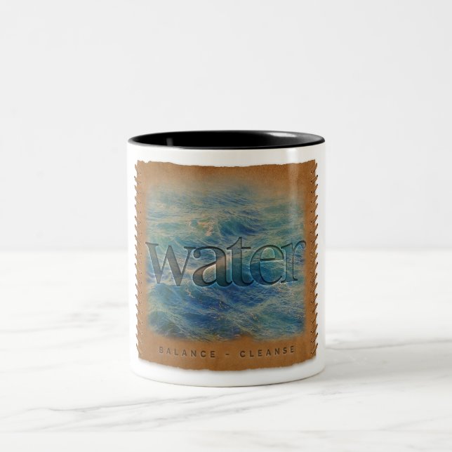 Vier Elemente - Wasser - Kaffeetasse (Mittel)