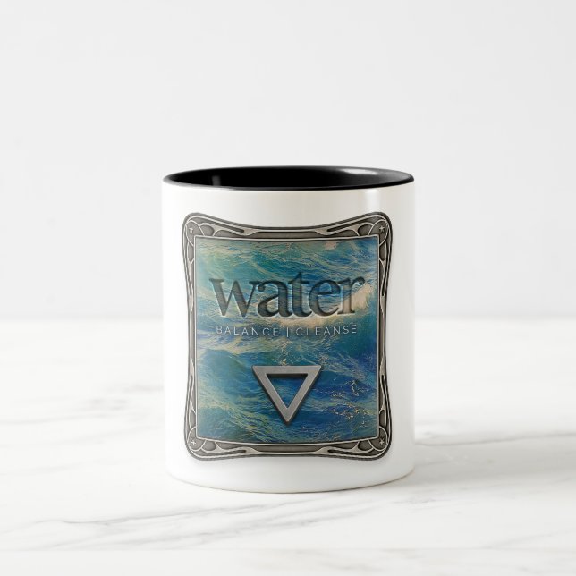 Vier Elemente - Wasser - Kaffeetasse (Mittel)
