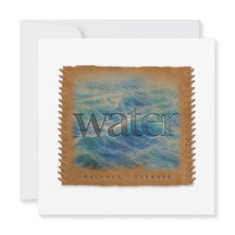 Vier Elemente - WASSER - Personalisierte Notizkart