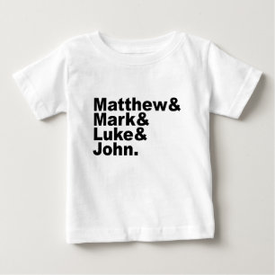 Vier Evangelien - Matthew & Mark & Luke & John Bib Baby T-shirt