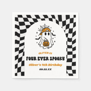 Vier ewig gruselige Halloween 4. Geburtstagsfeier Serviette