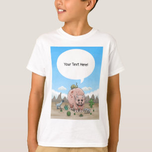 Vier Fantasy Dinosaurier T-Shirt