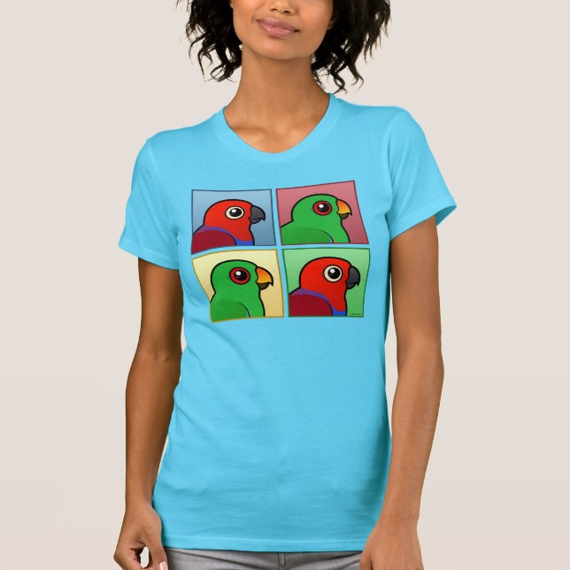 Vier Farbe Eclectus T-Shirt (Vorderseite)