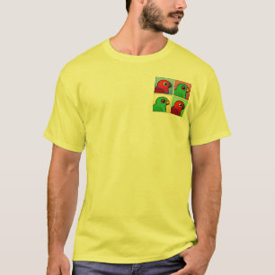 Vier Farbe Eclectus T-Shirt