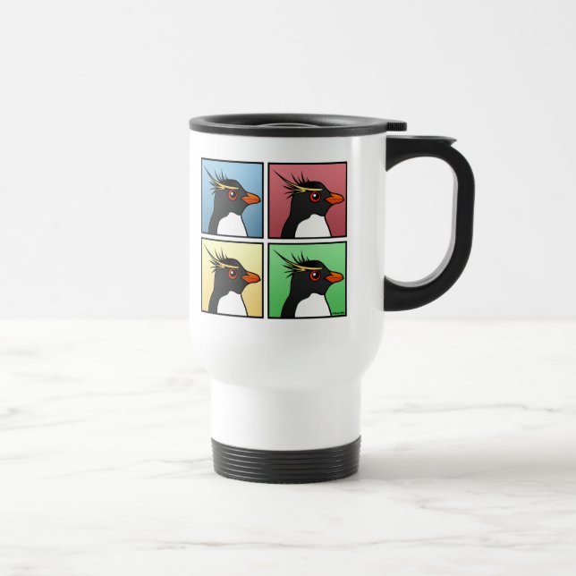 Vier Farbe Rockhopper Reisebecher (Rechts)