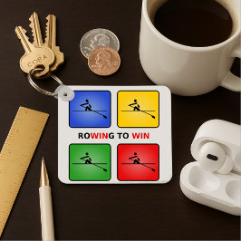 Vier Farben Crew gewinnen Schlüsselanhänger