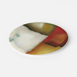 Vier farbige Rechtecke von Chariklia Zarria Pappteller