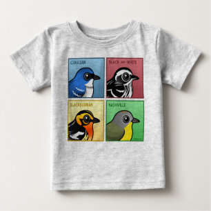 Vier Farbträllerer Baby T-shirt