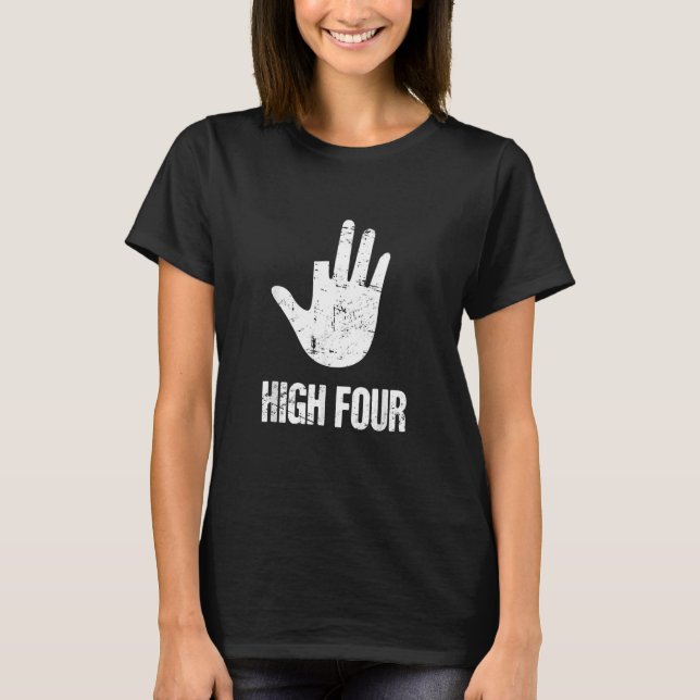 Vier Finger abgetrennt Finger amputiert Fehlender  T-Shirt (Vorderseite)