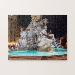 Vier Flüsse Brunnen auf der Piazza Navona - Rom, I Puzzle