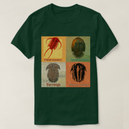 Vier Fossile Trilobite Montage T-Shirt