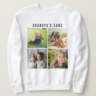 Vier Foto Collage Grid, Opa's Gang Custom Sweatshirt