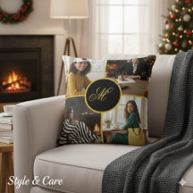Vier-Foto-Personalisiertes-Monogramm individuell