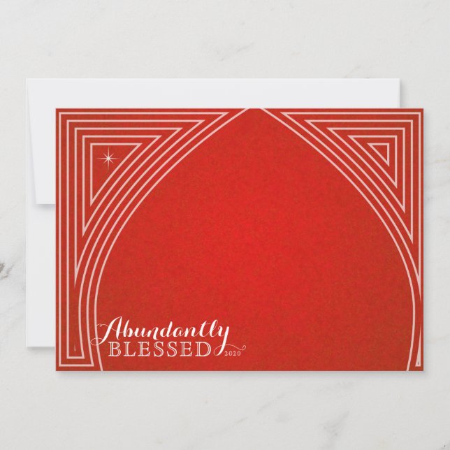 Vier-Foto-Star-Dome-Overlay-Karte Feiertagskarte (Vorderseite)