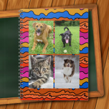 Vier Foto-Vorlagen Abstrakte Kunst Schule