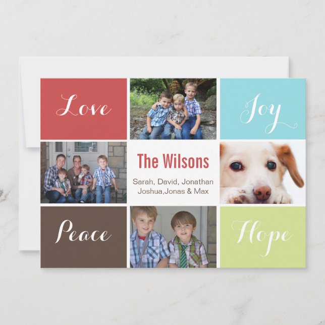 Vier Fotos Sammelkarte Mod Holiday Flat Karte (Vorderseite)