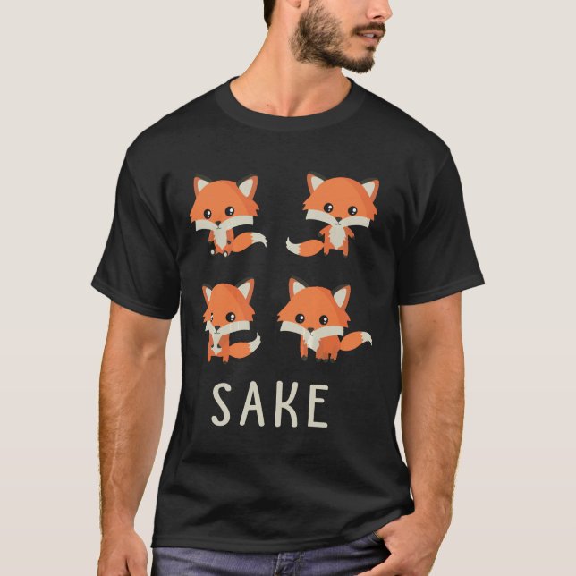Vier Fox Sake T - Shirt Funny 4 Fox Geschenk (Vorderseite)