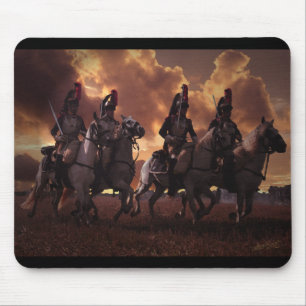 Vier französische Kürassiere Mousepad