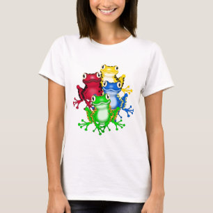 Vier Frosch-T-Shirts und Geschenke T-Shirt