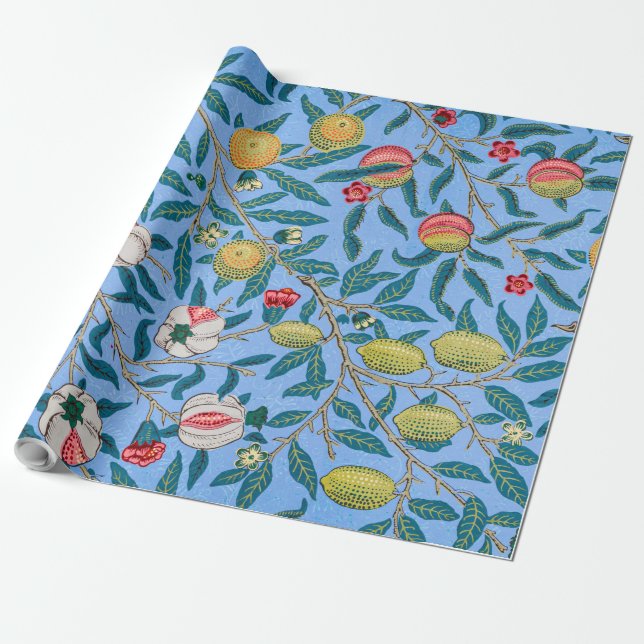 Vier Früchte, William Morris Geschenkpapier (Ungerollt)