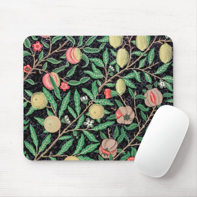 Vier Früchte, William Morris Mousepad (Mit Mouse)