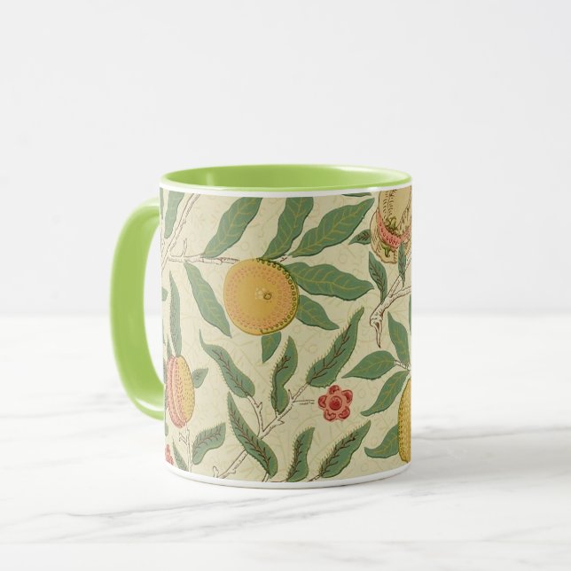 Vier Früchte, William Morris Tasse (Vorderseite Links)